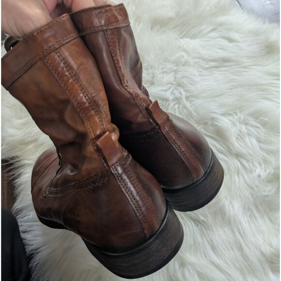 Adam Derrick To Boot New York Men's Brown Leather Lace Up Boots 9.5 - Picture 7 of 10